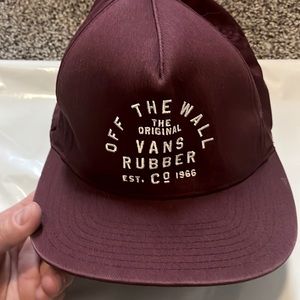 Mens Vans Hat Maroon